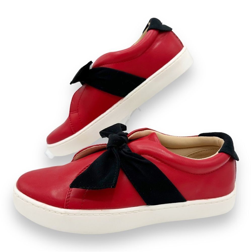 Journee Collection Womens Red Abrina Tru‎ Comfort Foam Slip On Sneakers Sz 7